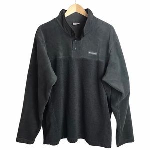 COLUMBIA Mens XXL Fleece Pullover Grey Jacket
